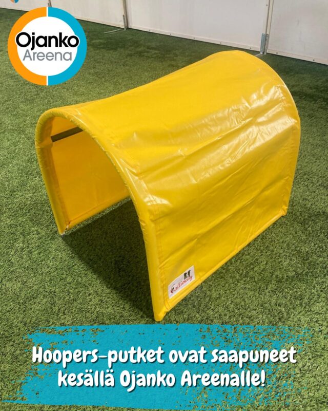 🐾 Turvalliset Hoopers-putket nyt Ojangossa! 🐾Saimme kesällä uusia turvallisia Hoopers-putkia hallille. Talvikaudella nämä löytyvät kentiltä 1, 3 ja 5. Tule testaamaan!Yhteistyössä @elainklinikkaavec