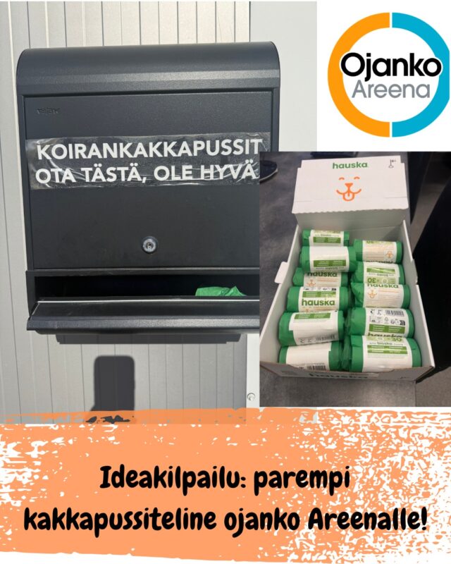 HAUSKA KISA: KEKSI KÄTEVIN KAKKAPUSSITELINE!Te olette puhuneet – ja me kuunneltiin!
Käyttäjiltä on tullut toive toimivammasta kakkapussitelineestä, josta pussin saa helposti mukaan just silloin kun pitää. 🙌Nyt haastamme teidät keksimään:
👉 toimivan kakkapussitelineen
👉 sellaisen, josta kakkapussi lähtee mukaan helposti👉 Osallistu: kirjoita ideasi kommentteihin ja lisää kuva jos sellainen on
👉 Paras idea palkitaan!
👉 PALKINTO: yhteistyökumppanimme tarjoaa laatikollinen Hauska-kakkapusseja📅 Kilpailu voimassa 30.4. asti
ℹ️ Facebook ei ole mukana kilpailun järjestämisessä.
#OjankoAreena#HauskakakkapussiPidetään Ojanko 💩 vapaana!