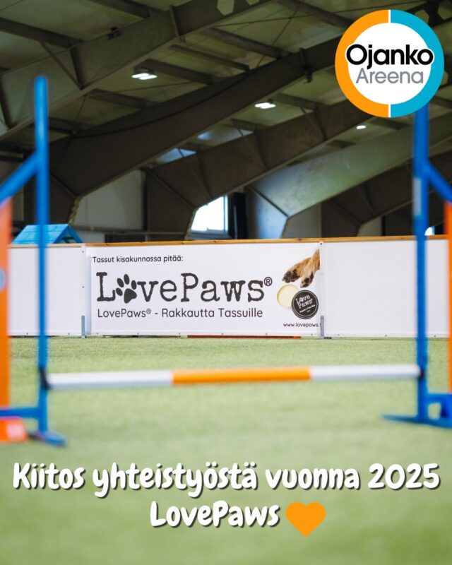 Etusivu 8 Ojanko Areena kiittää pitkäaikaista yhteistyökumppania LovePaws® vuodesta 2025 ja jatkamme yhteistyötä myös ensi vuonna!LovePaws® tarjoaa -15 % alennuksen koodilla: OJANKO vuoden 2025 loppuun asti.
Alennus käy verkkokaupassa www.rakkauttatassuille.fi ja koodia voi käyttää kerran/asiakas.LovePaws® on kotimainen brändi, joka haluaa lisätä tietoisuutta koirien tassujen hyvinvoinnista ja kannustaa koiranomistajia tarkistamaan ja huoltamaan tassuja säännöllisesti. Luonnonmukainen tassuvaha hoitaa ja hellii tassuja pakkasella sekä vaihtuvissa olosuhteissa. Se sopii käytettäväksi myös ennen lenkkiä suojaamaan erityisesti nyt, kun pakkanen, hiekoitus ja tiesuola rasittavat koirien tassuja. Tassuvaha imeytyy heti, joten se on helppo käyttää eikä sotke paikkoja (kunhan sitä ei laita liikaa). Hyvin pieni määrä riittää! 🐾www.rakkauttatassuille.fi
@lovepaws_official