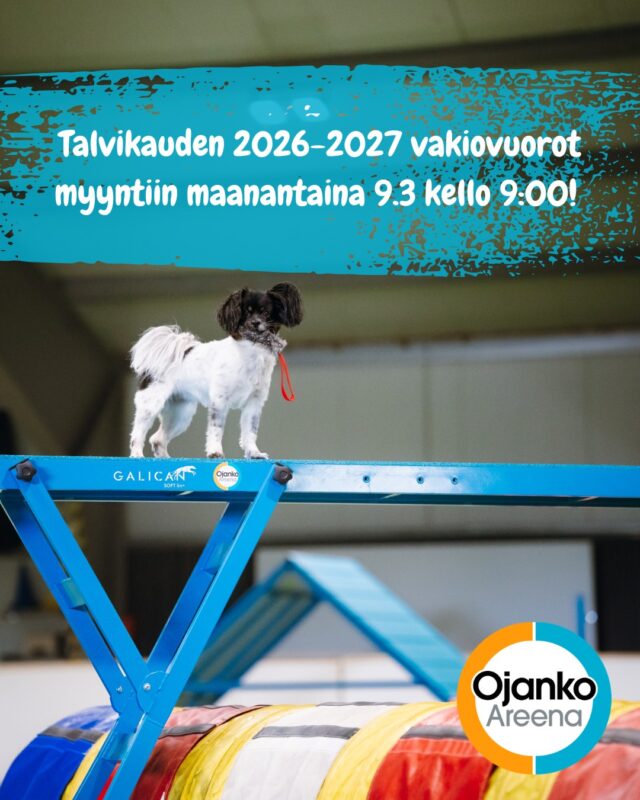 Talvikauden 2026-2027 vakiovuorot tulevat myyntiin maanantaina 9.3 kello 9:00.
Hinnaston ja varaustilanteen näet Ojanko Areenan nettisivuilta.Varaukset ja tiedustelut👉 varaukset@ojanko.fiYhteistyössä @elainklinikkaavec