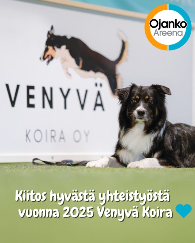 Ojanko Areena kiittää Venyvä koiraa kuluneesta vuodestsa 2025 ja yhteistyömme jatkuu myös vuonna 2026!Venyvä koira tarjoaa monipuolisia palveluita kaikkien koirien hyvinvointiin hyvien kulkuyhteyksien päässä Tuusulassa, aivan Vantaan rajalla - vain reilun 10 minuutin ajomatkan päässä Ojanko Areenalta.Hyvinvointipalvelumme ovat laajentuneet ja palveluistamme löydät muun muuassa: Koirauimalan (koirien ohjatut uintiopetukset, omatoimiset uinnit, kuntouttavat uinnit, erilaiset tapahtumat rotu-, jäsen- ja kasvattitapahtumiin. Koirahierontapalvelut. Eläinfysioterapiapalvelut. Vesijuoksumatto (yksittäiset käynnit, kuntoutukset sekä treeniohjelmat).Tiimimme on täynnä alan huippuosaajia, jotka työskentelevät suurella sydämellä koirien hyvinvoinnin eteen. ❤️ Meille on tervetulleita kaikki koirat. Jokainen koira on tärkeä.www.venyvakoira.fi
@venyvakoira